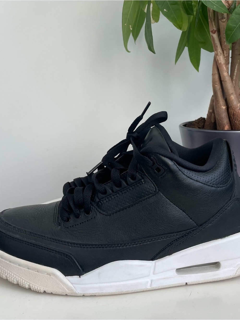Men Size 7.5 Jordan 3 Retro Cyber Monday 2016 Black White Shoes Women Size 9